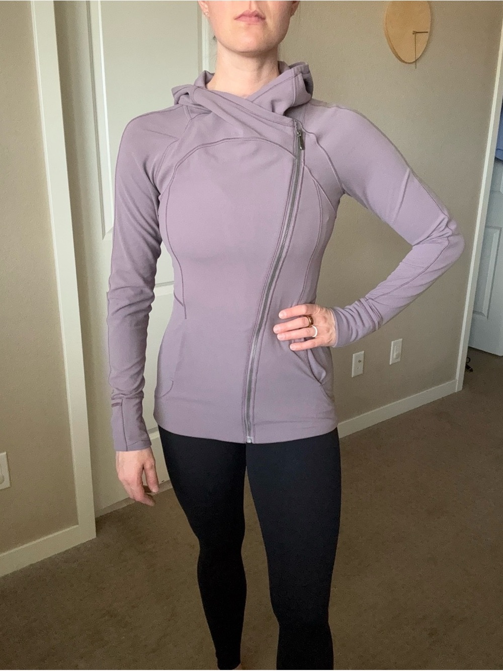 lululemon Every Journey Jacket - Asymmetric Zip Hoodie - Dusty Lavender